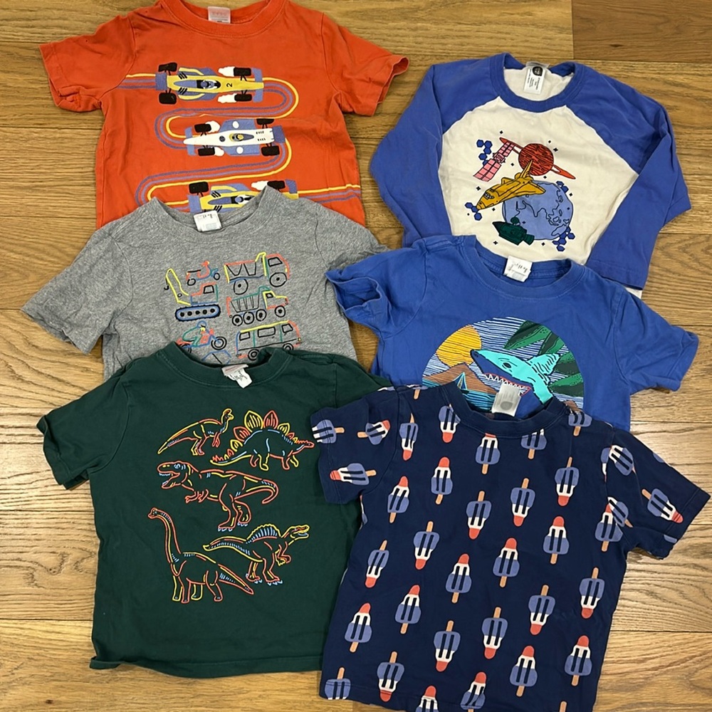 Bundle of 6 Hanna Andersson shirts size 4